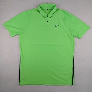 Nike Tiger Woods Large Mens Polo Shirt Golf Stretch Performance 22x31 FLAWS